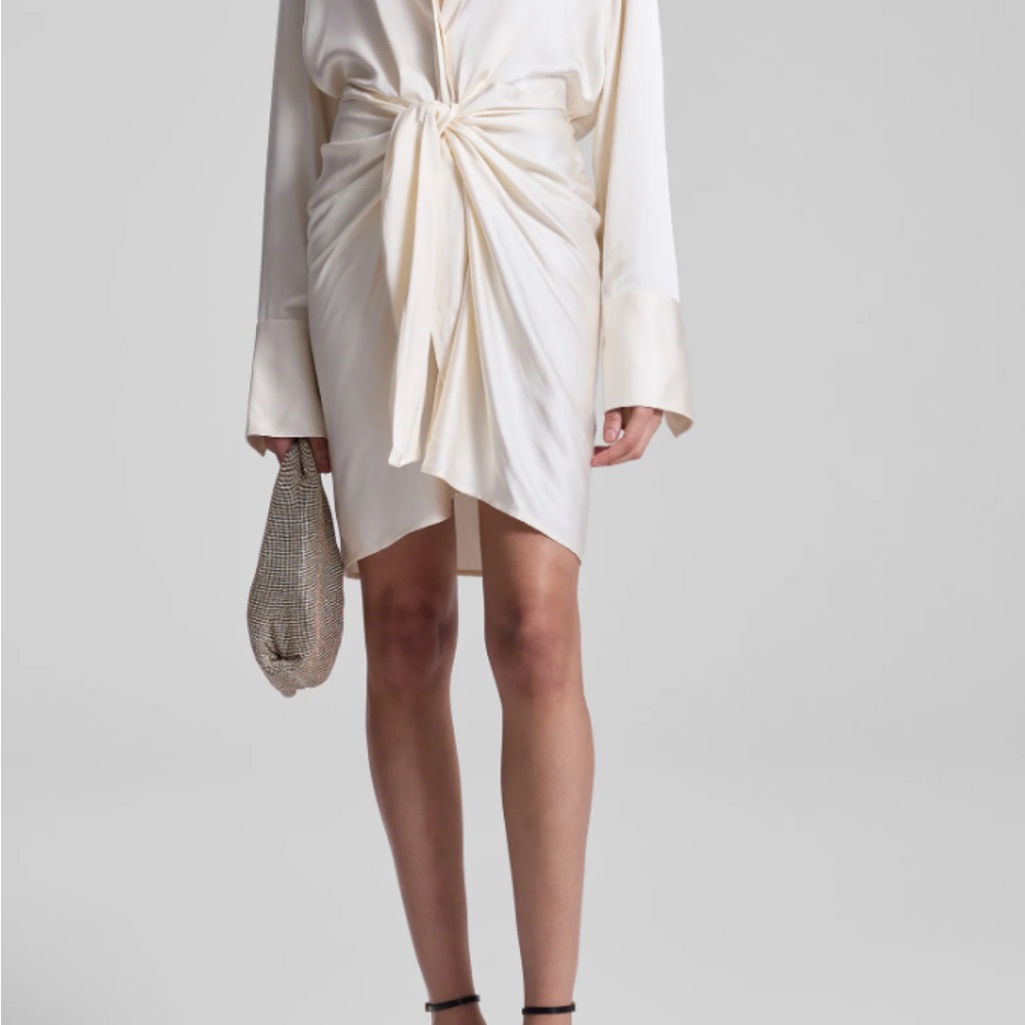 Alc Mia Satin Mini Dress Used Twice